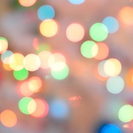 blurred holiday lights