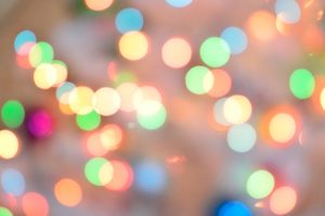 blurred holiday lights