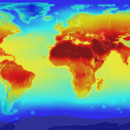 Heatmap of planet Earth