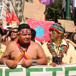 indigenous people at march