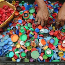 pile of bottle caps