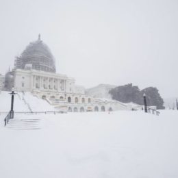 Senate under renovations in winter weather