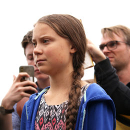 thunberg at rally