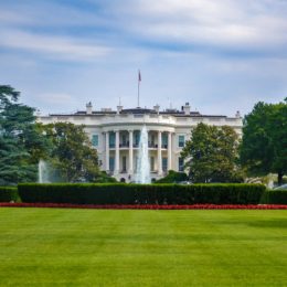 exterior of white house