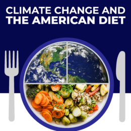 climate change and american diet logo