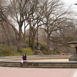 Social distancing in Central Park