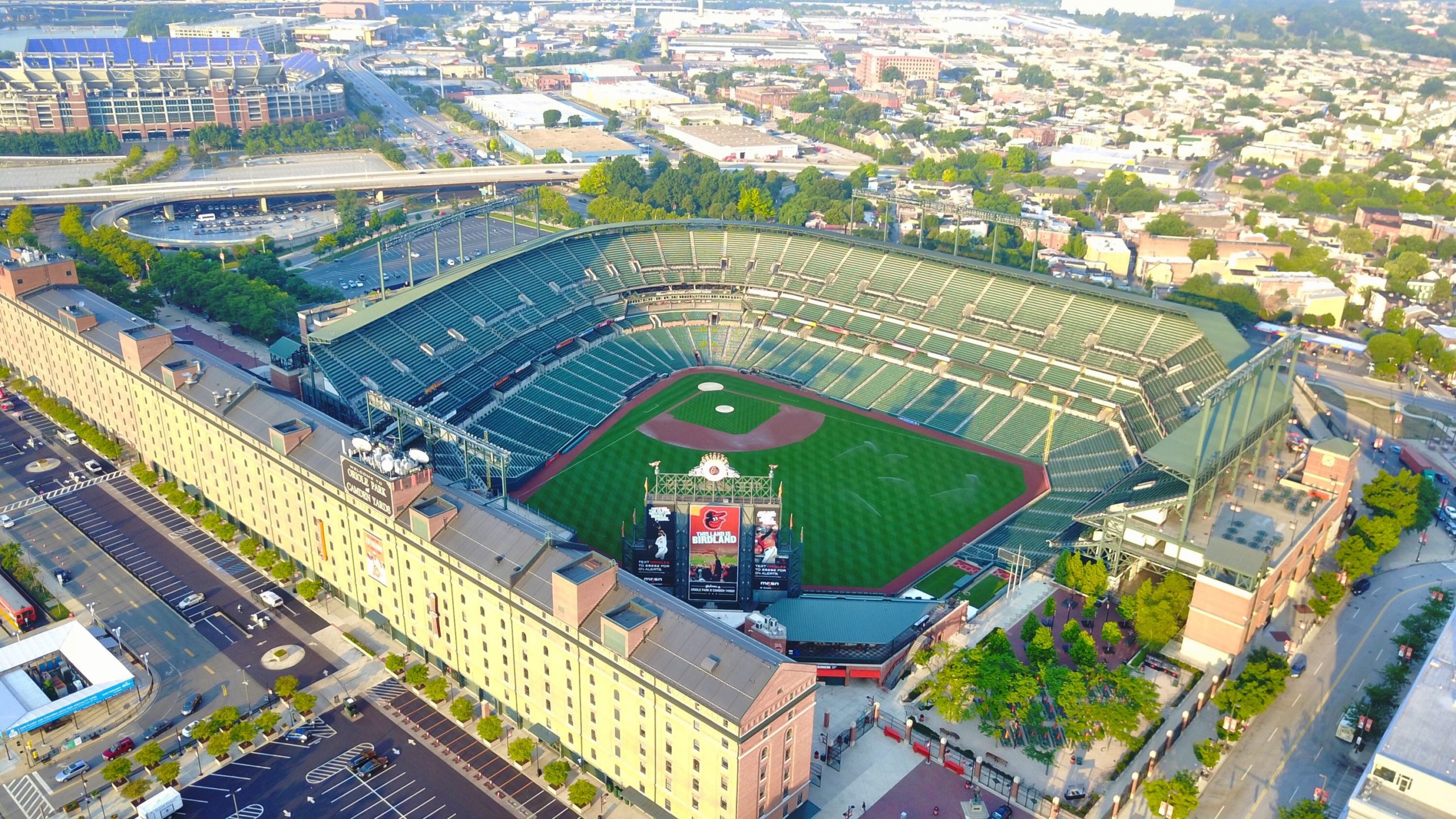 camden yards from sky