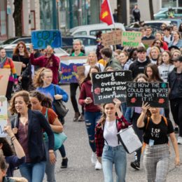 Climate change marchers