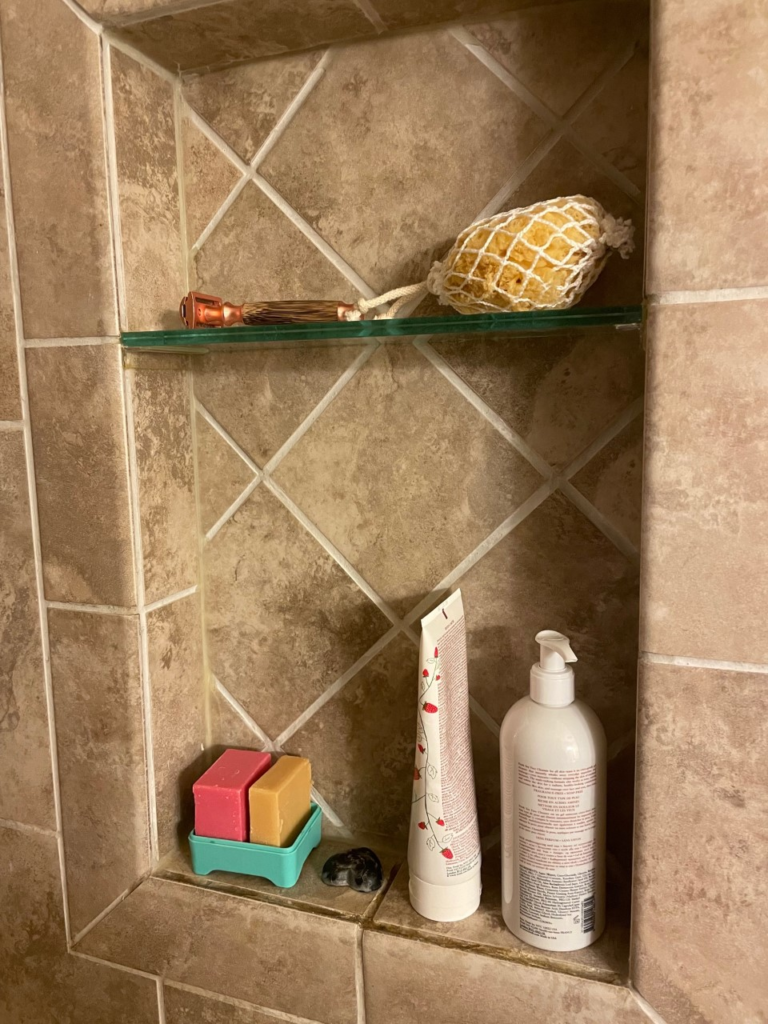 Shower products with less plastic