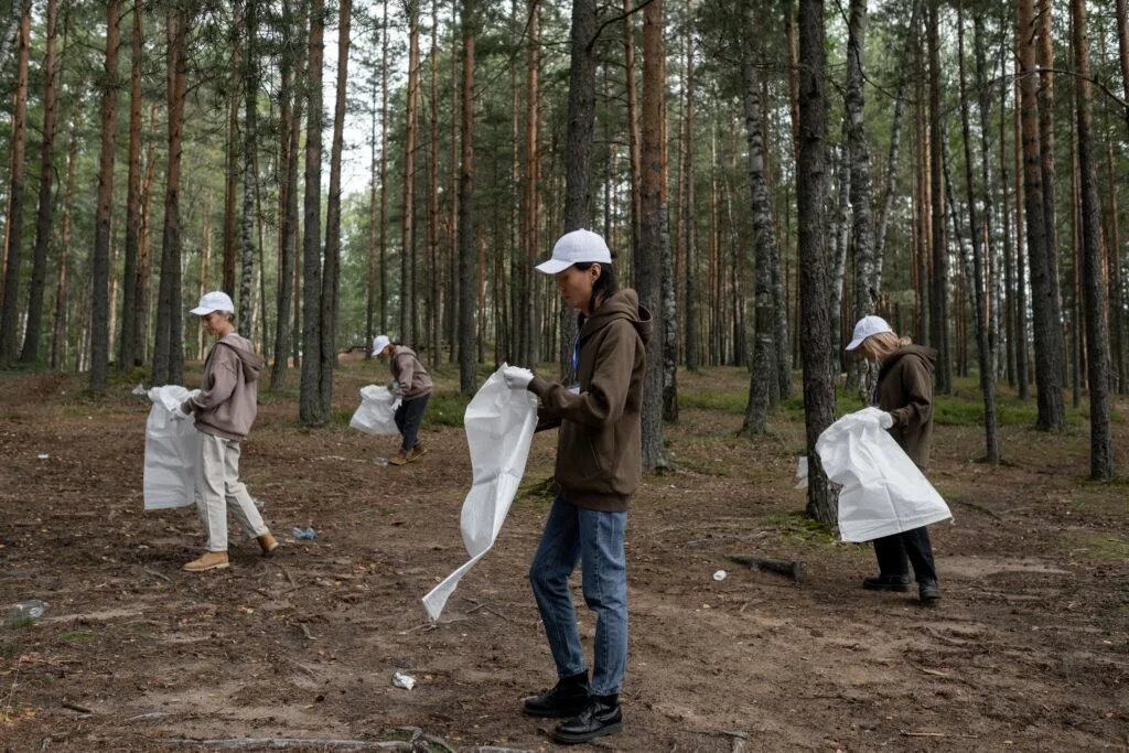 Group of cleanup volunteers