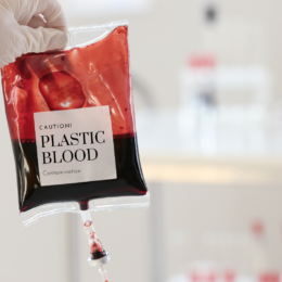 plastic blood bag