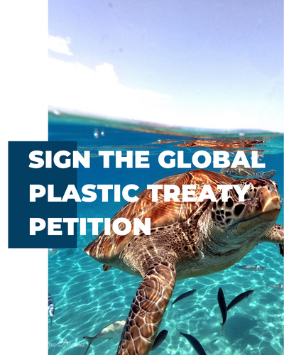 Plastics Treaty Banner