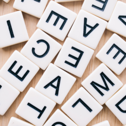 Letter tiles