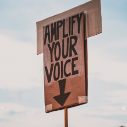 Protest sign