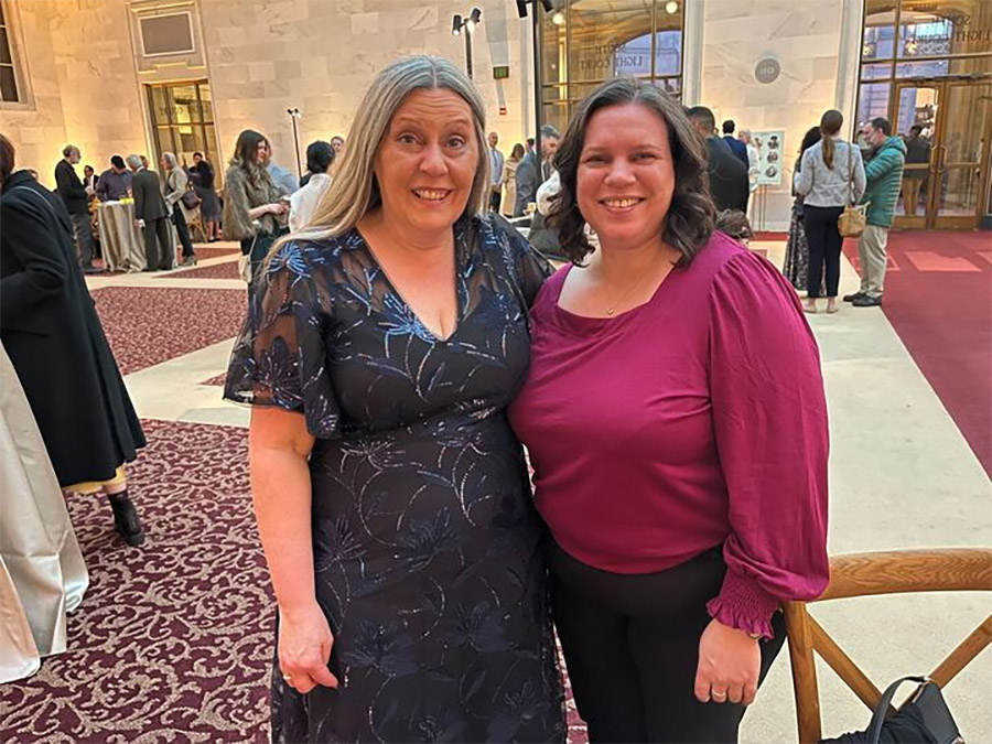 Lauren Allen, Goldman 2025 North American Prize Winner, and Beatriz Woods, Communications and Internship Program Manager