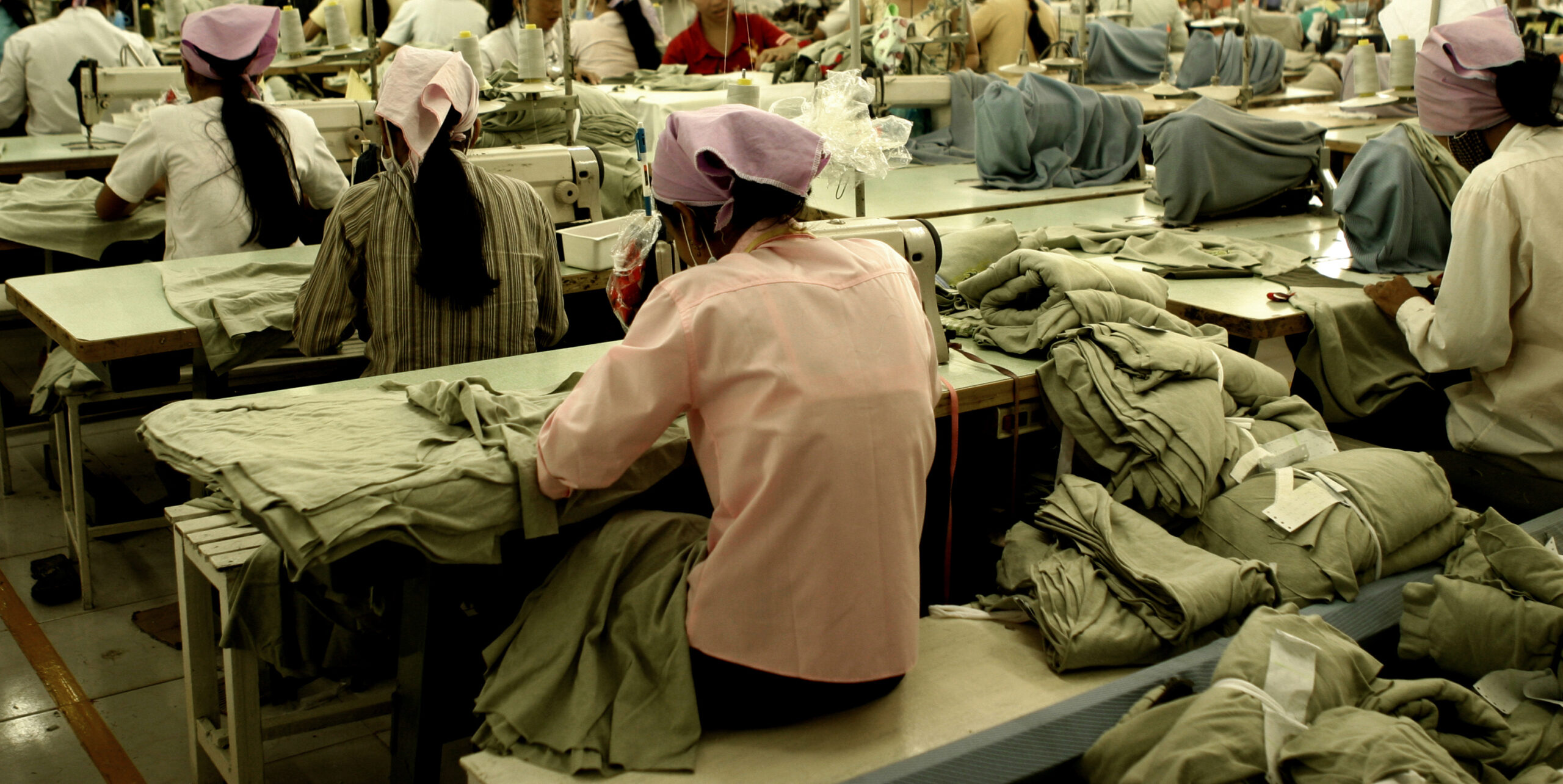 A garment factory in SE Asia.