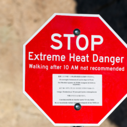 Stop Extreme Heat Danger sign