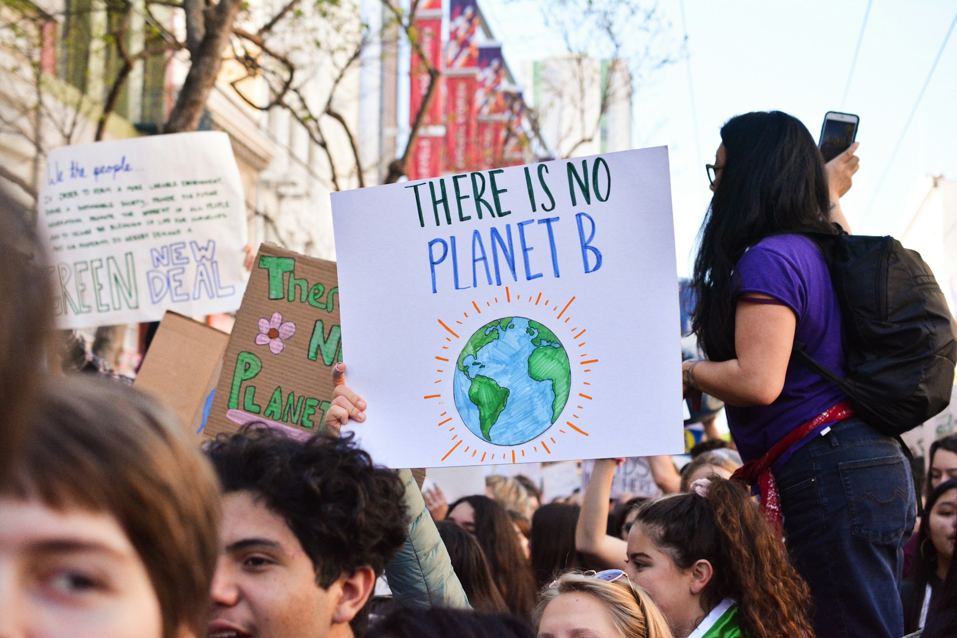 There is no planet b sign