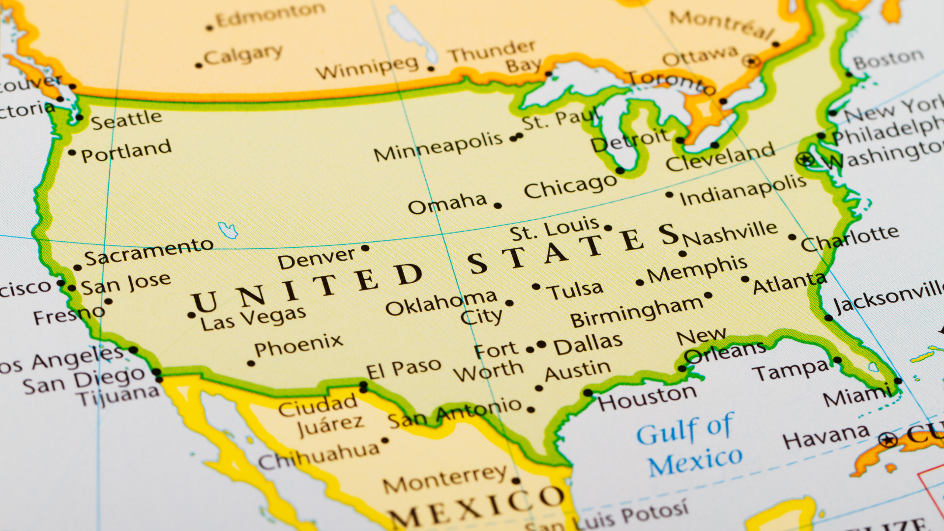 United States map