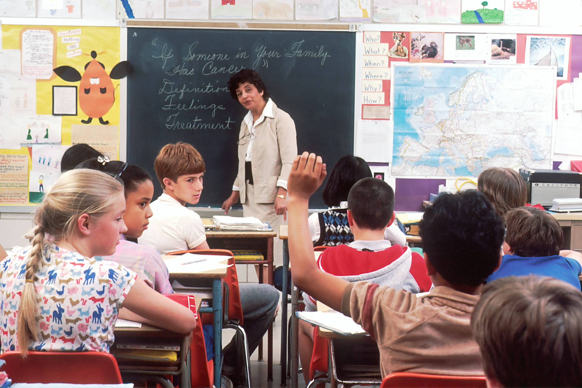 Classroom with children and a teacher