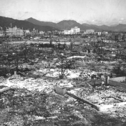 Hiroshima after nuclear bombing.