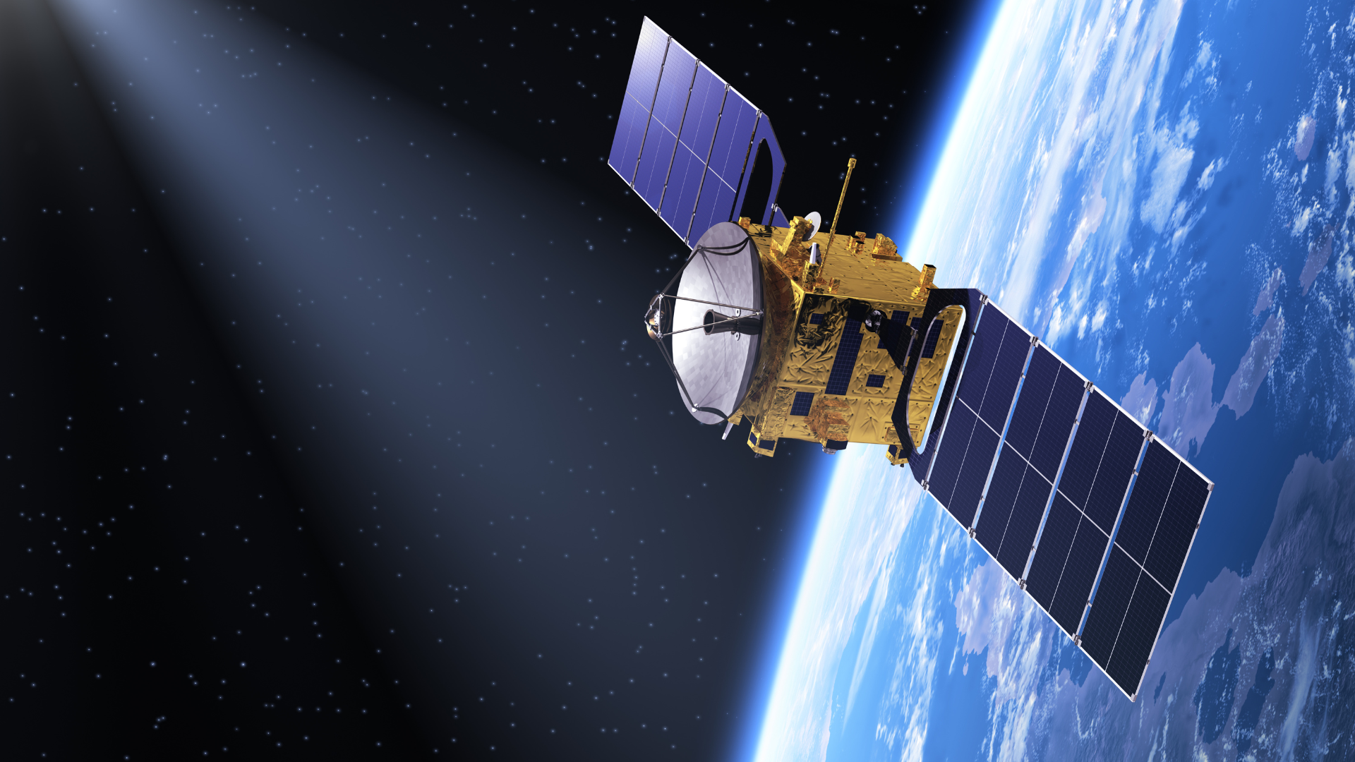 Satellite in space