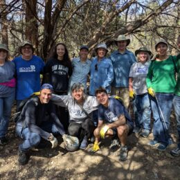 Great Global Cleanup coordinator Michael Karapetian and volunteers in Texas.