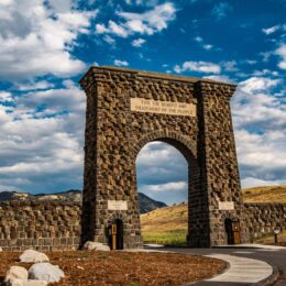 The Roosevelt Arch at Yellowstone National Park