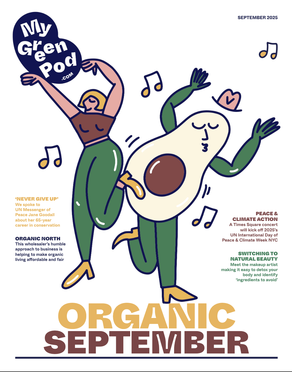 Cover of My Green Pod, Organic September issue