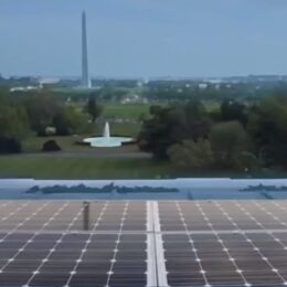 Solar panels on the White House