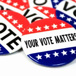 Your vote matters button