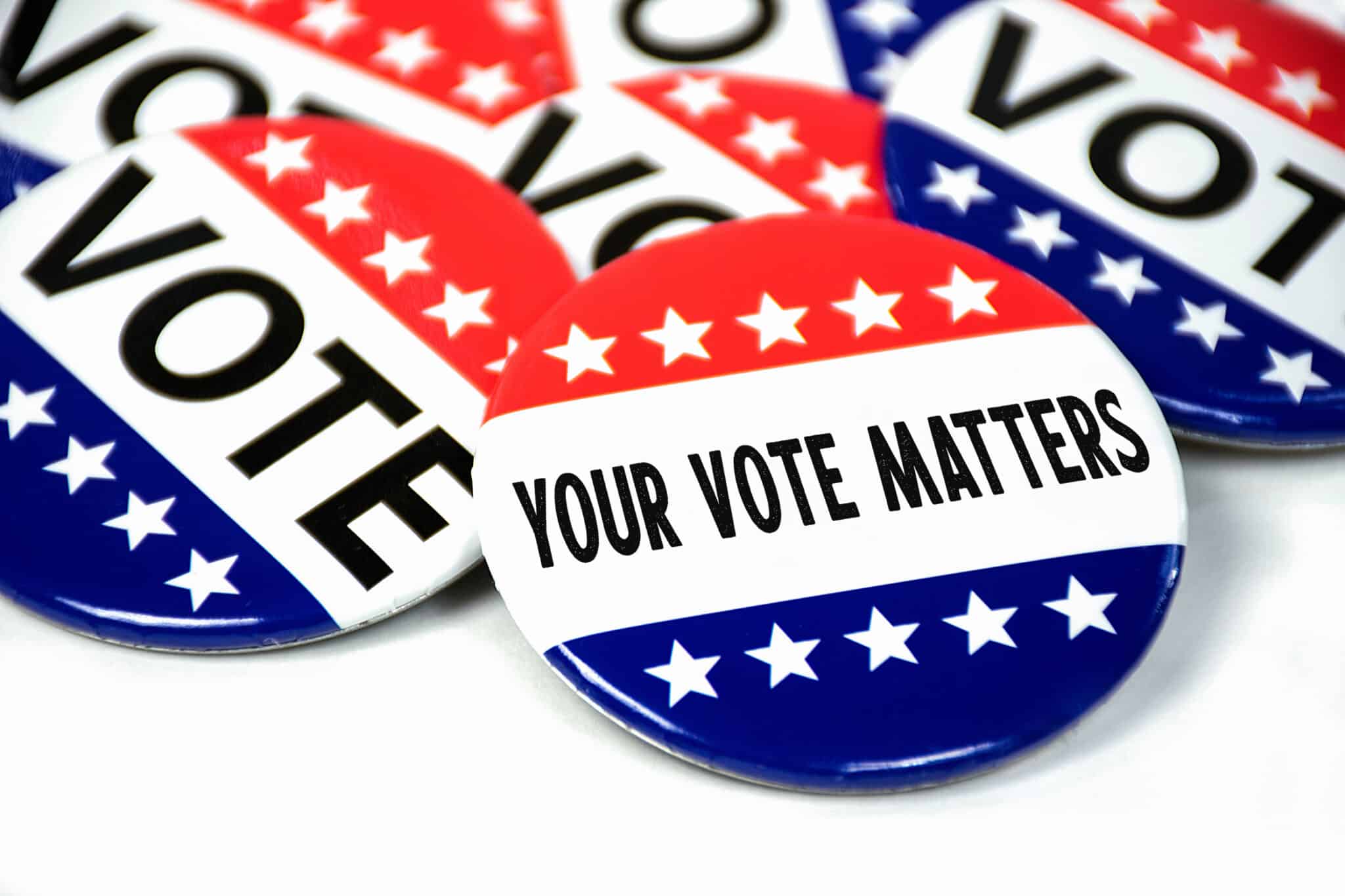 Your vote matters button