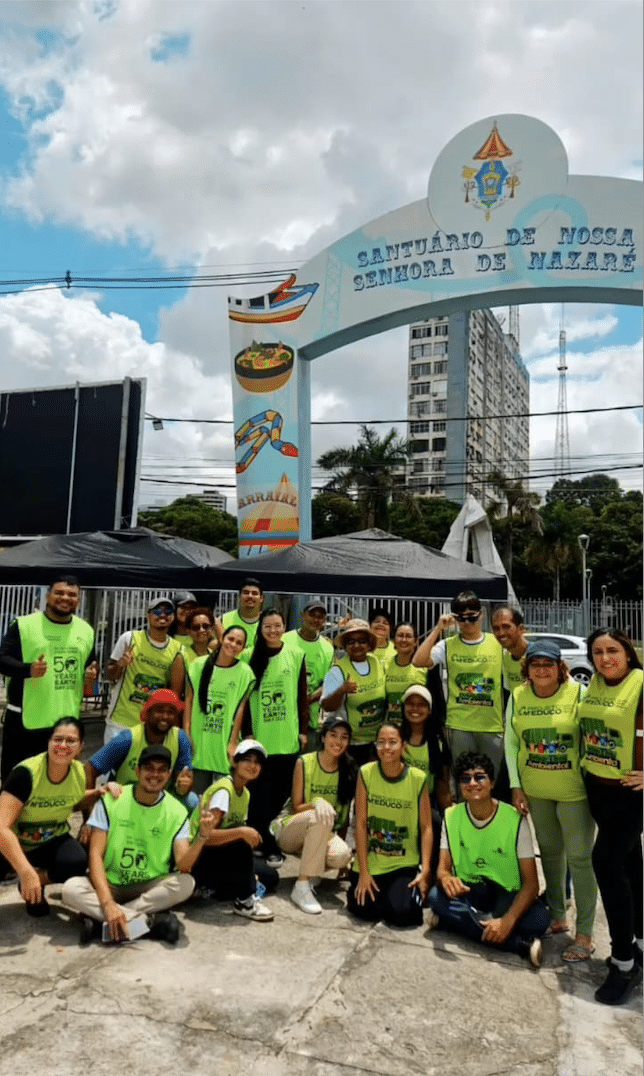 South America partner cleanup event at COP30, showing cleanup crew at the site.