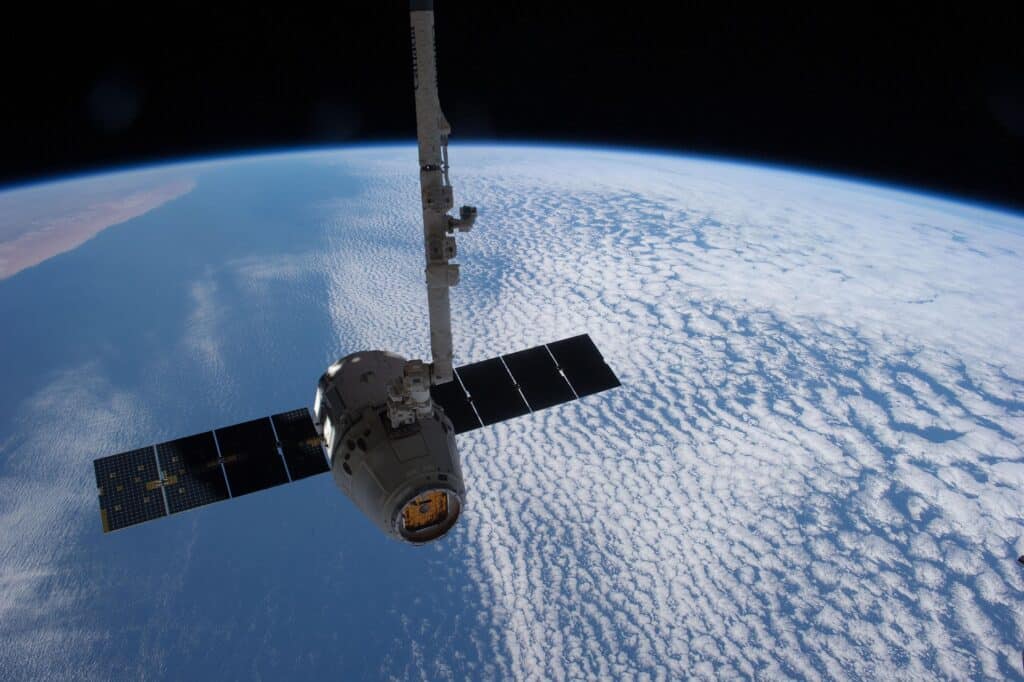 Satellite in space