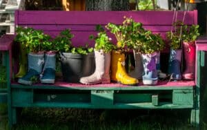 Upcycled planters