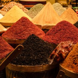 Piles of spices