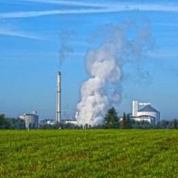 Emissions from factory