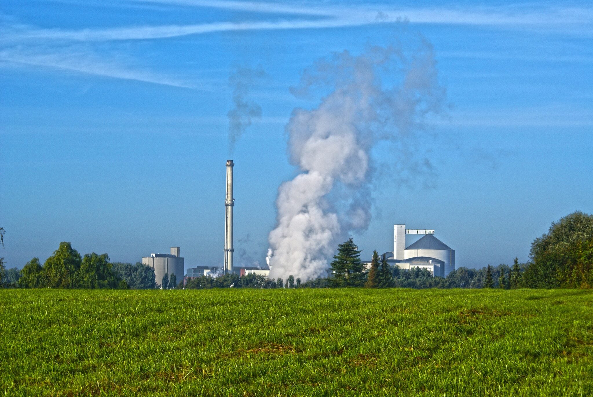 Emissions from factory