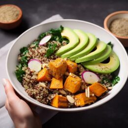 Plate of quinoa