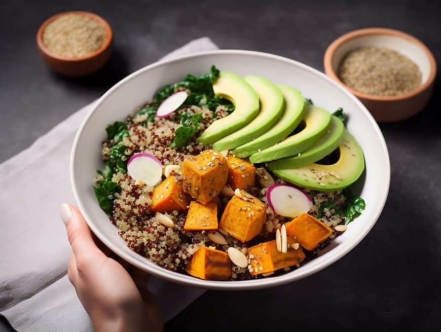 Plate of quinoa