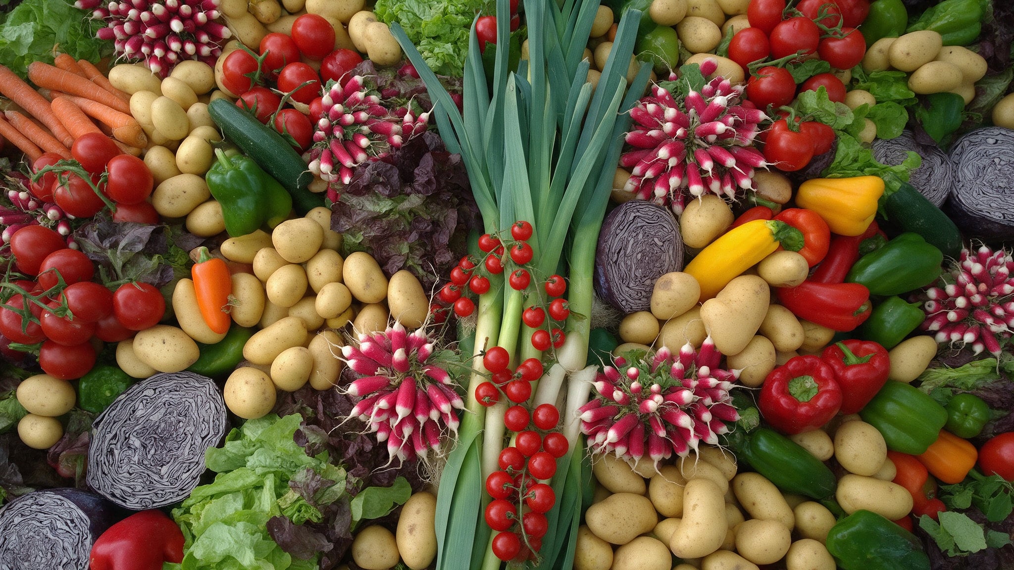 Variety of fresh vegetables