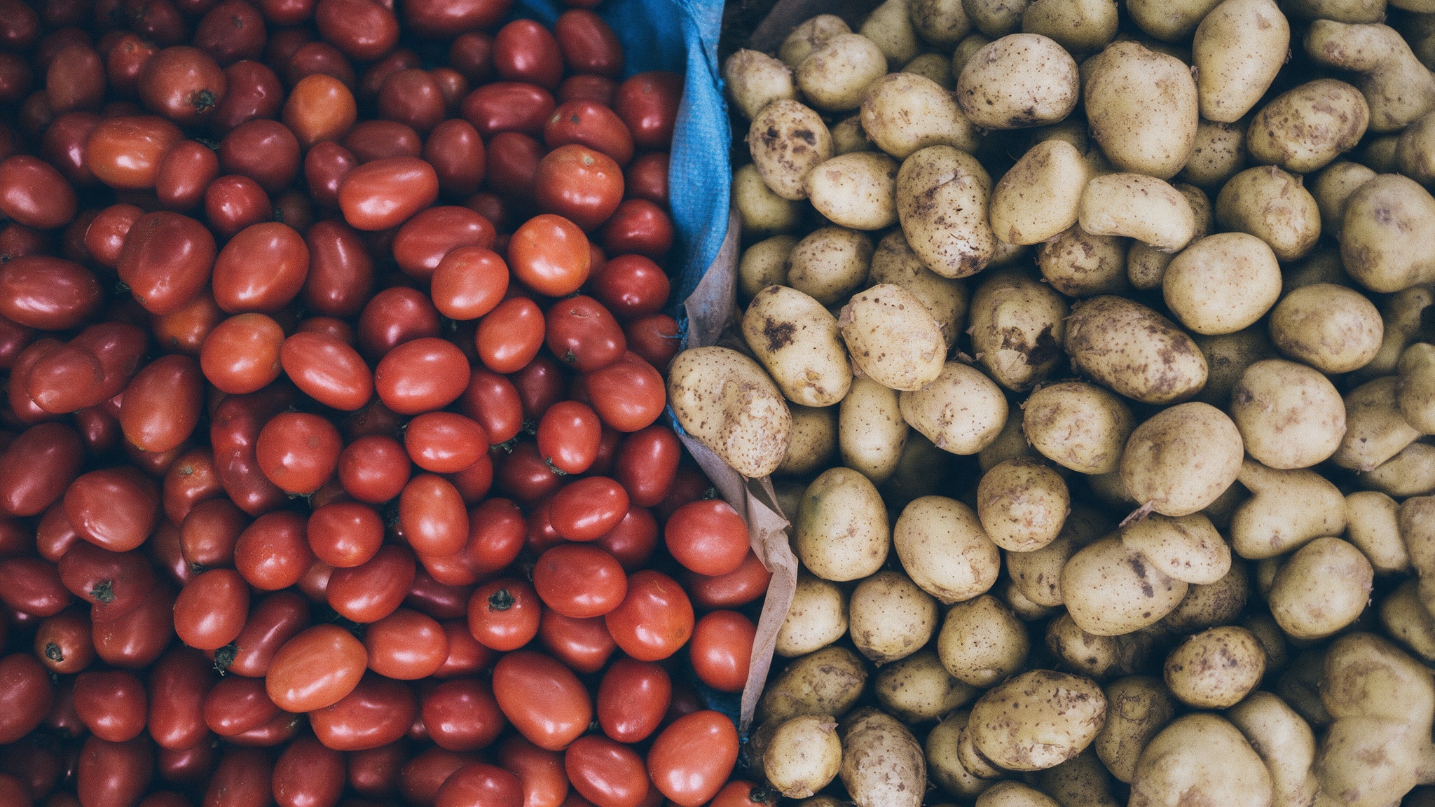 Tomatoes and potatoes