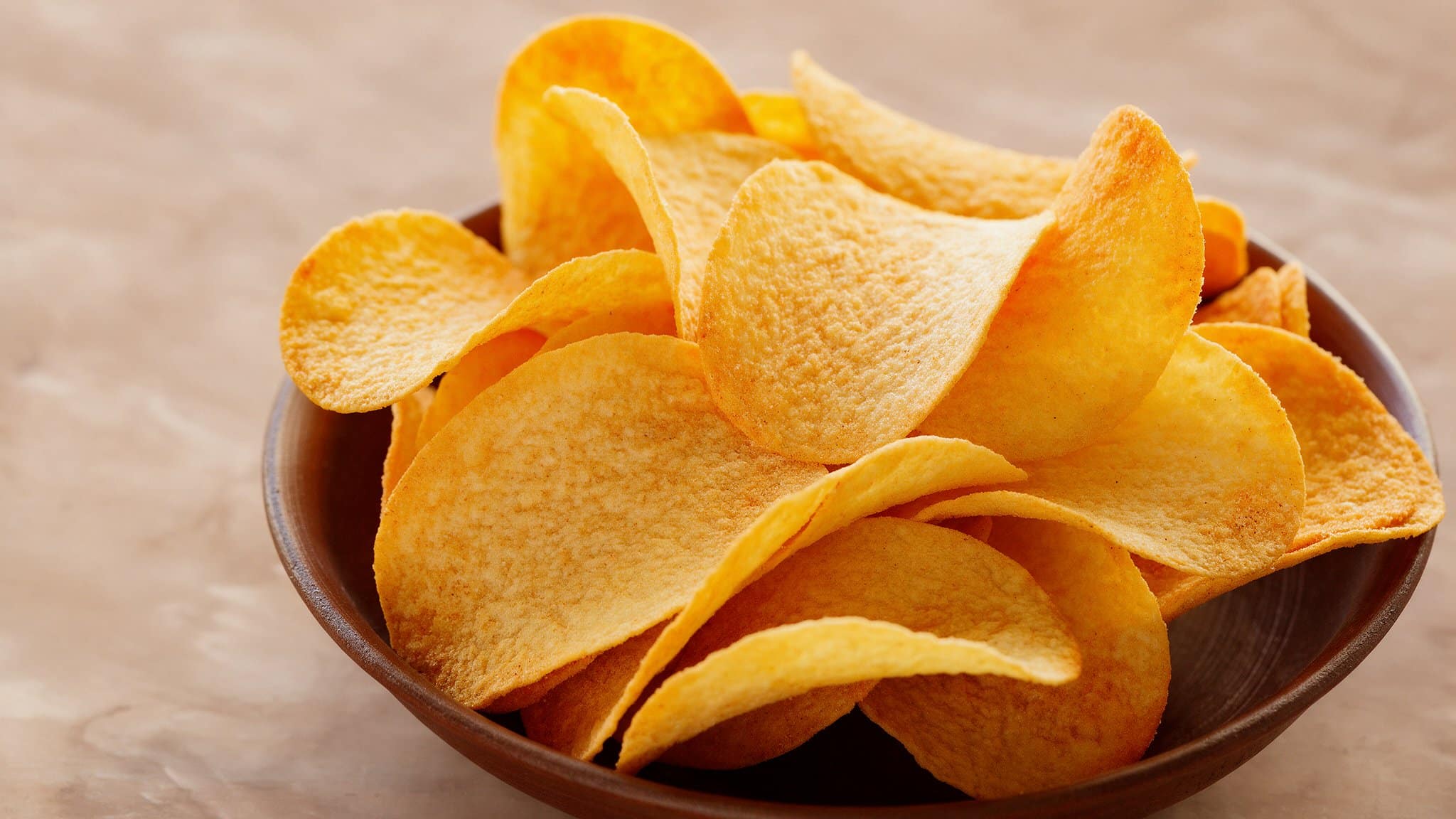 Bowl of potato chips