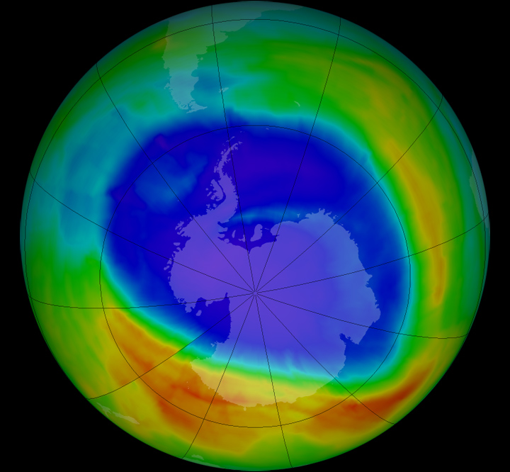 thermal view of earth